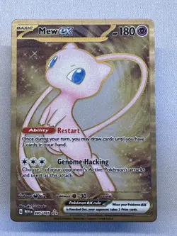 Pokemon MEW Metal Card 205/165 S&V 151 UPC Promo - Image 1