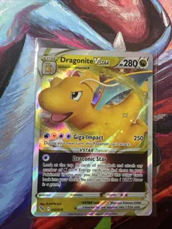 Pokemon TCG Dragonite VSTAR Holo Ultra Rare Card 050/078 Pokemon Go - Image 1