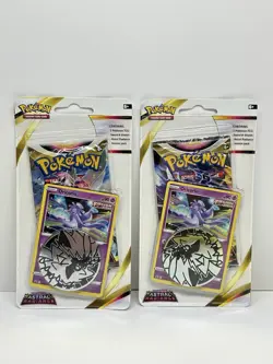 Lot of 2 Pokemon TCG Sword & Shield Astral Radiance Pack Promo Card Coin New - Image 1