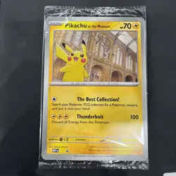 Pokemon TCG Pikachu At The Museum Promo Card - Sealed - Image 1