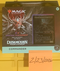 MTG - Endless Punishment - Duskmourn Commander Deck - New - Factory Sealed - Image 1