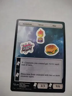 MTG Unfinity Sticker Sheet - Notorious / Sliver / War #041 - Image 1