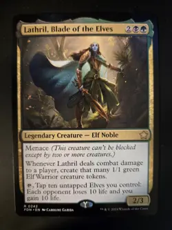 Lathril, Blade of the Elves NM Foundations MTG FREE SHIPPING - Image 1