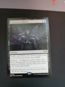 x1 Demonic Counsel DSK Duskmourn MTG 92 RARE M/NM 1x - Image 1