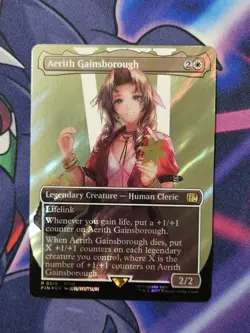 MTG Aerith Gainsborough Surge Foil Borderless Final Fantasy NM/M - Image 1