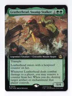 Leatherhead, Swamp Stalker (Extended Art Foil) MTG Teenage Mutant Ninja Turtles - Image 1