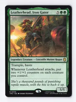 Leatherhead, Iron Gator 30 (R) MTG Commander Teenage Mutant Ninja Turtles (TMC) - Image 1