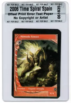 MTG Spanish 2006 Future Sight Nomada Famori Factory Test Print ERROR - Image 1