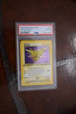 POKEMON PSA 4 VG-EX 1ST EDITION ZAPDOS HOLO 15/62 FOSSIL 1999 - Image 1