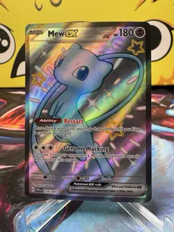 Pokemon TCG Mew EX Scarlet & Violet: Paldean Fates 216/091 Holo Shiny Ultra Rare - Image 1