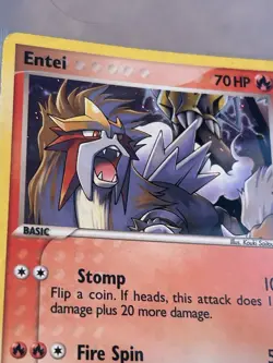 Pokemon HOLO Entei Suicune Raikou 1/17 3/17 4/17 POP SERIES 2 LP - Image 3