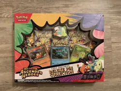 Pokemon Mega Evolution Ascended Heroes Deluxe Pin Collection Box NEW - Image 1