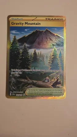Gravity Mountain 250/191 Surging Sparks Pokemon English Gold Hyper Rare 2024 - Image 1