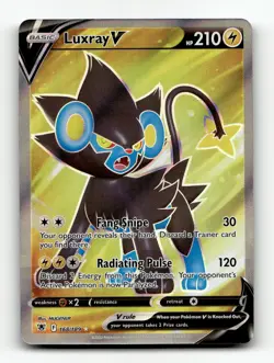 SWSH10: Astral Radiance #168/189 Luxray V (Full Art) Ultra Rare,Holo Pokemon - Image 1