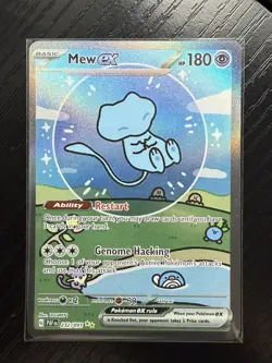 MEW EX 232- POKEMON TCG- BUBBLE MEW - PALDEAN FATES NM - Image 1