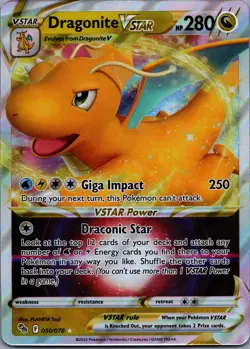 Dragonite VSTAR 50/78 Pokemon GO Holo Rare VSTAR NM - Image 1
