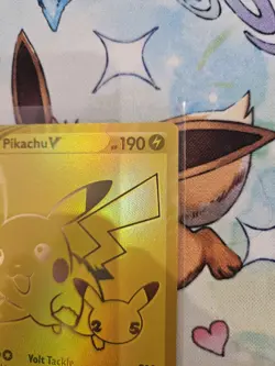 Pokemon TCG Gold Pikachu V 25th Anniversary PROMO SWSH145 Celebrations NM - Image 5