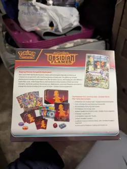 Pokemon: Scarlet & Violet 3: Obsidian Flames Elite Trainer Box - 9 Packs 820650853913 - Image 3