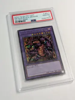 Yugioh Meteor Black Dragon TDPP-JP017 Secret Rare PSA 10 GEM MINT - Image 2