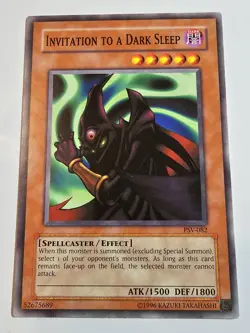 INVITATION TO A DARK SLEEP PSV-082 Common - Unlimited Edition Yugioh - Image 1