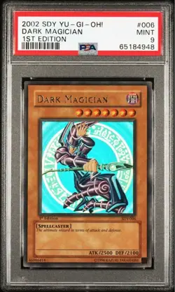 PSA 9 Mint 2002 Dark Magician SDY-006 1st Edition Ultra Holo Yu-Gi-Oh English - Image 3
