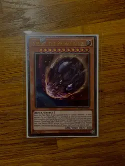 YUGIOH NIBIRU, THE PRIMAL BEING ULTIMATE RARE OP14-EN003 NEAR MINT - Image 1