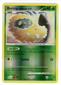Burmy Sandy Cloak Reverse Holo 57/99 Arceus German Pokemon Card - Image 1