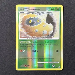 Burmy Sandy Cloak Reverse Holo 57/99 Arceus German Pokemon Card - Image 2