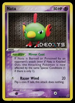 Pokemon Card - Natu Deoxys 66/107 Common Reverse Holo Stamped - Image 1
