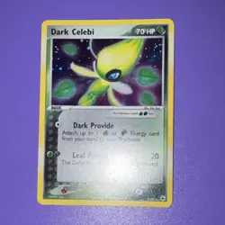 Pokemon Dark Celebi 4/101 EX Hidden Legends Holo Rare Basic HP 70 Card - Image 1