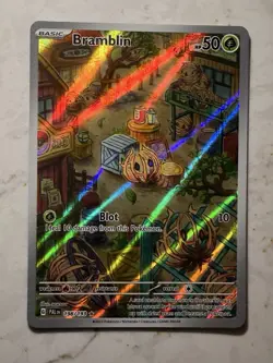 Pokemon TCG Bramblin Holo Card Paldea Evolved 198/193 NM Condition - Image 1