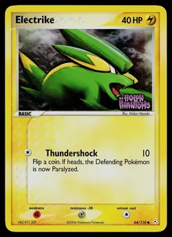 Pokemon Card - Electrike Holon Phantoms 64/110 Common Reverse Holo Stamped - Image 1