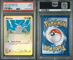 PSA 2 Nincada 66/97 Reverse Holo EX Dragon 2003 Pokemon Card Low Grade - Image 1