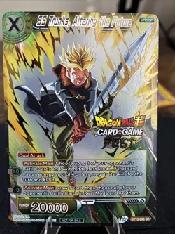 SS Trunks Altering the Future FEST STAMP Foil Dragon Ball Super Card Game | NM - Image 1