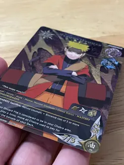 Naruto CCG Card #1395 Set 24: Naruto Uzumaki (Sage Mode) - First Ed Super Rare - Image 3