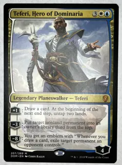 1x Teferi, Hero of Dominaria Regular Near Mint MTG DOM 207 - Image 1