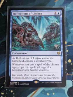 MTG Reflections of Littjara PROMO - NM - Kaldheim - Image 1