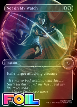 x1 Not on My Watch MKM MTG 291 FOIL SHOWCASE UNCOMMON M/NM 1x - Image 1