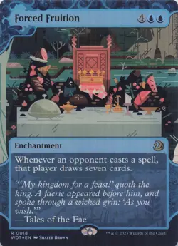Forced Fruition Wilds of Eldraine Rare Foil #18 NM MTG - Image 1