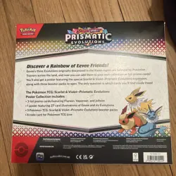 Pokemon TCG Scarlet & Violet Prismatic Evolutions Poster Collection Box - Sealed - Image 2