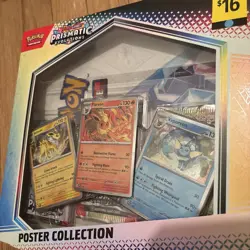 Pokemon TCG Scarlet & Violet Prismatic Evolutions Poster Collection Box - Sealed - Image 4