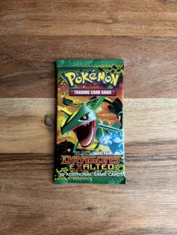 Pokemon Black & White Dragons Exalted Booster Pack Factory Sealed Raquaza Art - Image 4
