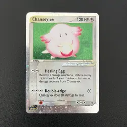 Pokemon TCG Chansey ex EX Ruby & Sapphire 96/109 Ultra Rare Holo - Swirl - MP - Image 1