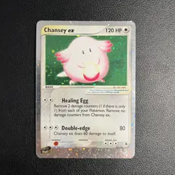 Pokemon TCG Chansey ex EX Ruby & Sapphire 96/109 Ultra Rare Holo - Swirl - MP - Image 2