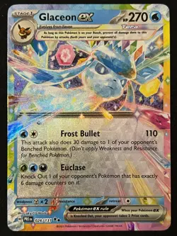 Pokemon TCG Glaceon ex 026/131 Double Rare - Prismatic Evolutions - Pack Fresh ✅ - Image 1