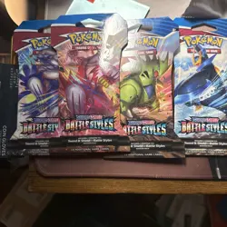 Pokemon TCG Sword & Shield Battle Styles Set (4 Sleeved Booster Pack Art Set) - Image 1