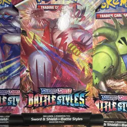 Pokemon TCG Sword & Shield Battle Styles Set (4 Sleeved Booster Pack Art Set) - Image 4