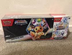 Pokemon Prismatic Evolutions Surprise Box & Booster Sam's Club Bundle NEW - Image 1