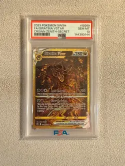 Giratina VSTAR Secret GG69/GG70 Pokemon Crown Zenith Galarian Gallery PSA 10 - Image 1