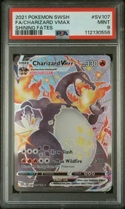 2021 Pokemon Sword & Shield Shining Fates Charizard VMAX Fa PSA 9 #SV107 - Image 1